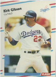 1988 Fleer Update Baseball Cards       093      Kirk Gibson